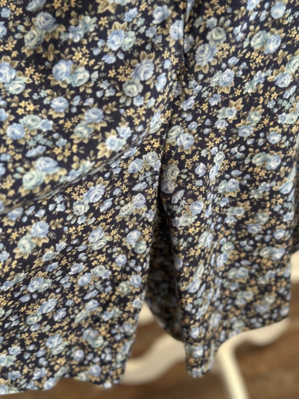 Vintage Ms.Choice California Blue Floral Romper Size 6 - Picture 5 of 8